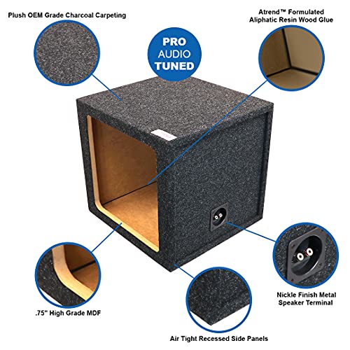 15KS 15 Single Sealed Subwoofer Speaker Enclosure Subwoofer Box Designed and Engineered for Kicker Solo-Baric Model L5 & L7 Subwoofers Using The Latest in Computer Auto Design Technology
