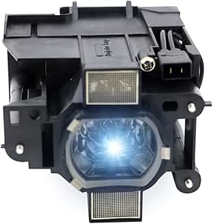 Replacement lamp bulb with housing for projectors