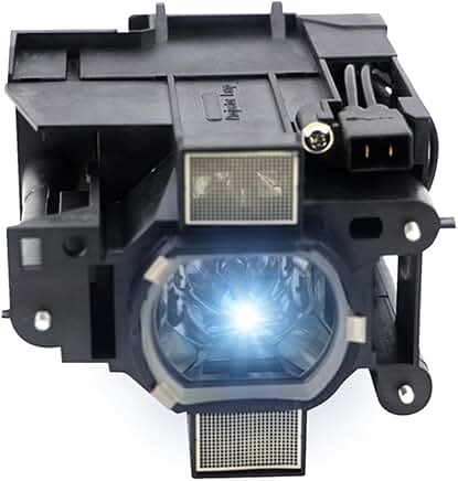 Replacement lamp bulb with housing for projectors