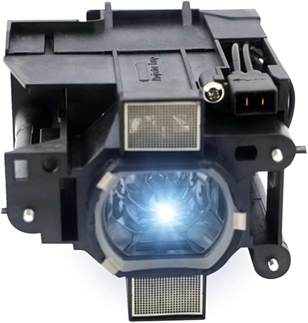 Replacement lamp bulb with housing for projectors