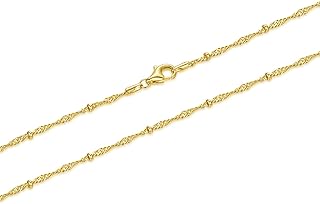 Gold Rope Necklace for Women and Men, 16-26in