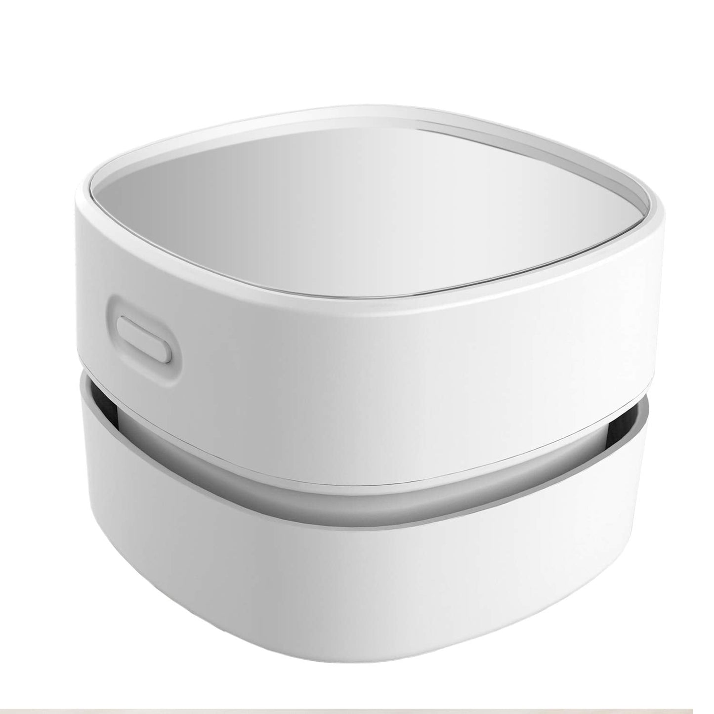 Desktop Vacuum Cleaner, Mini Table dust Sweeper Energy Saving,High Endurance up to 90 mins,Cordless&360 Rotatable Design for Keyboard/Home/School/Office(White)