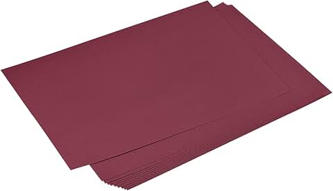 Burgundy Solid Color Cardstock, 8.3" x 11.7", 50 sheets