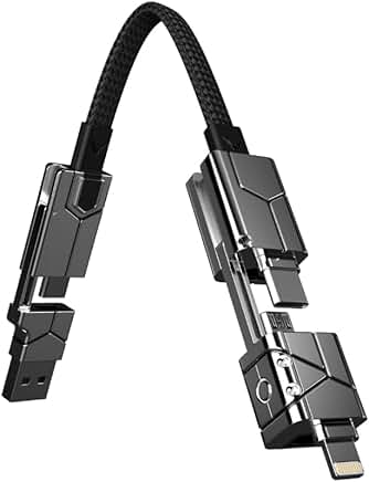 6-in-1 Keychain Universal Cable, 240W, 10Gbps, 2m