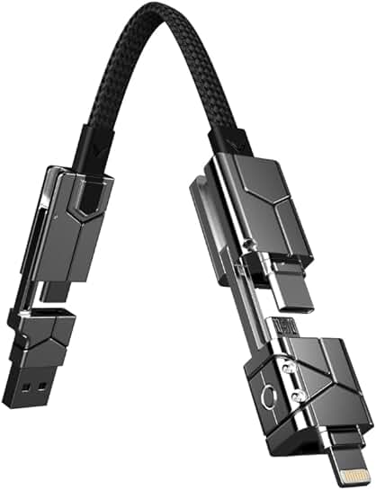 6-in-1 Keychain Universal Cable, 240W, 10Gbps, 2m