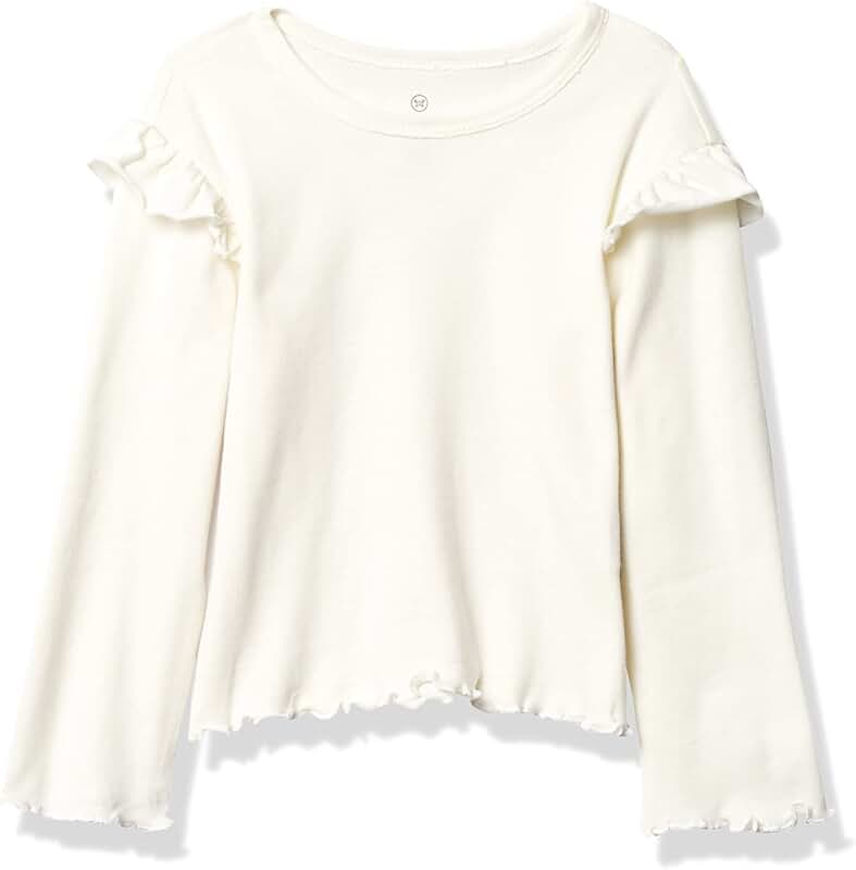 Organic Cotton Ruffle Long Sleeve T-Shirt