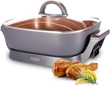 Extra Deep Nonstick Electric Skillet, 12-inch