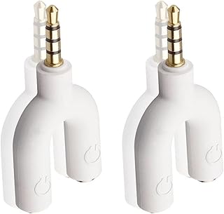 Dual 3.5mm Headphone Adapter with Gold Plated Connectors