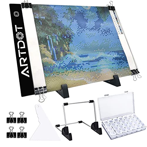 A4 LED Light Pad for Diamond Painting Kits with Adjustable Brightness