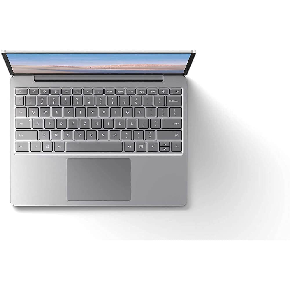 Surface Laptop Go 12.4" Touchscreen Laptop PC, Intel Quad-Core i5-1035G1, 4GB RAM, 64GB eMMC, Webcam, Win 10, Bluetooth, Online Class Ready - Platinum