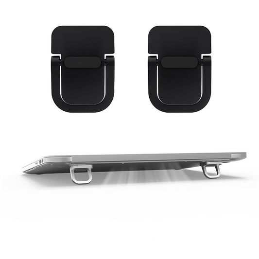 2-Pack Portable Laptop Stands for Desk, Black