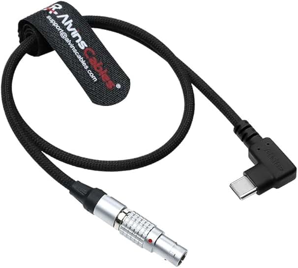 Braided USB-C to 2-Pin Power Cable, 45cm