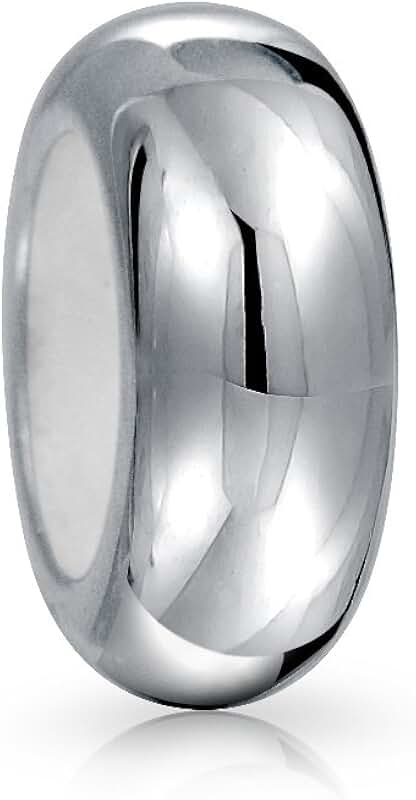 Plain black rubber spacer bead for women