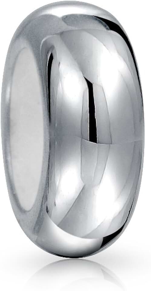 Plain black rubber spacer bead for women