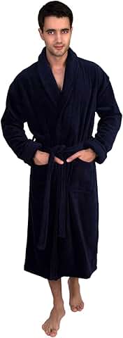 Men's Cotton Terry Cloth Spa Bathrobe
