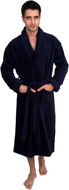 Men's Cotton Terry Cloth Spa Bathrobe