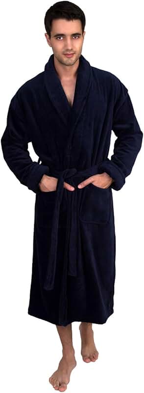 Men's Cotton Terry Cloth Spa Bathrobe