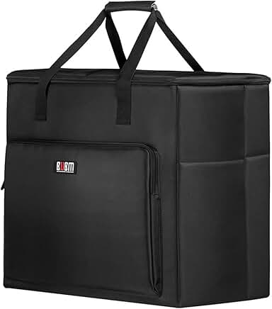 Padded Nylon Carrying Case for Desktop Computer and Accessories