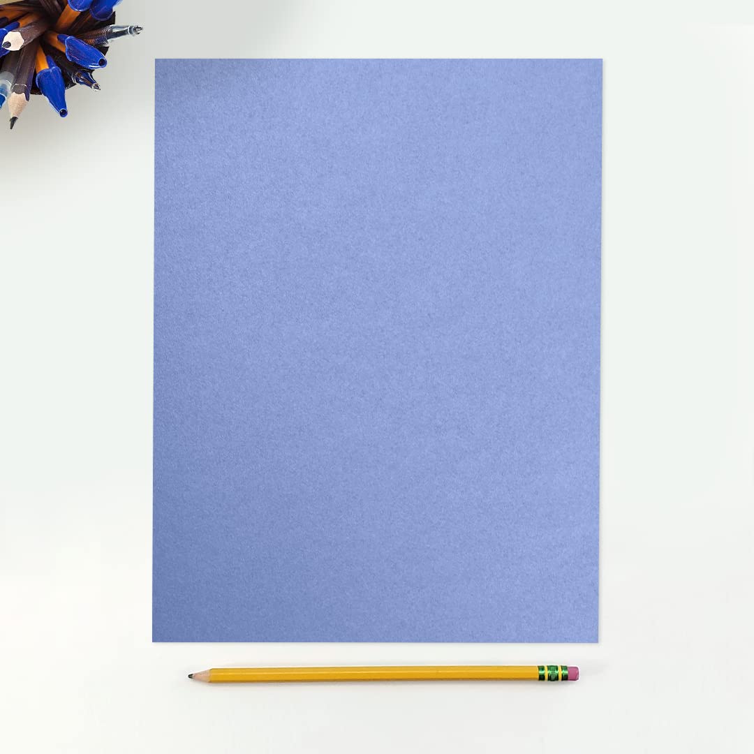 Blue metallic craft and printing paper, 8.5 x 11 inches, 50 sheets