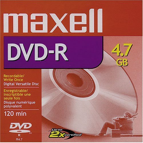 1-pack DVD-R Media 4.7GB Single Sided General Use 2048 Bytes Per Se (Discontinued by Manufacturer)