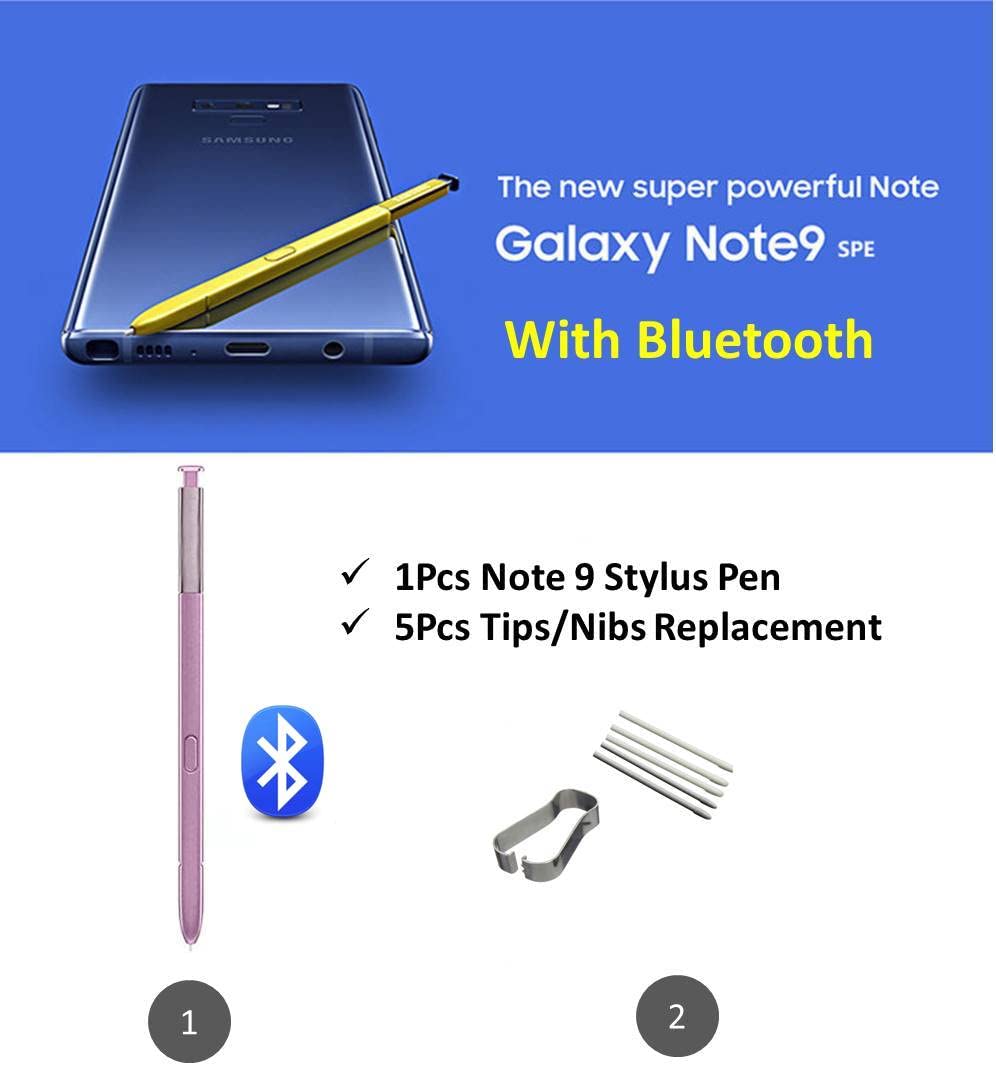 Note 9 Stylus Pen (WithBluetooth) Replacement for Samsung Galaxy Note 9 N960 All Versions Stylus Touch S Pen with Tips/Nibs (Purple)