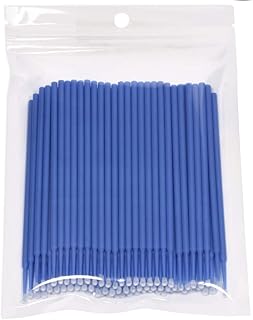 Mini Skater 100 Pack Micro Applicator Brushes, 2.5mm, Blue