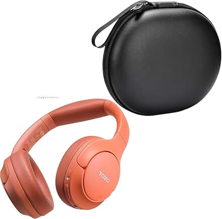 Hybrid Active Noise Cancelling Wireless Headphones with Case