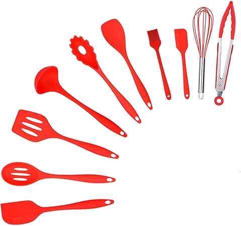 10-Piece Heat-Resistant Silicone Cooking Utensil Set