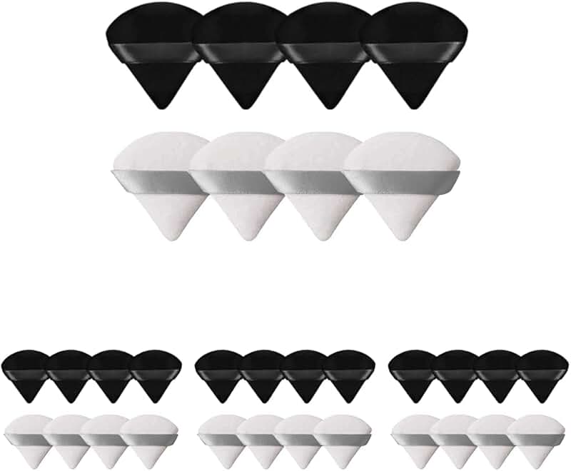 8 Triangle Powder Puffs for Face Makeup Blender