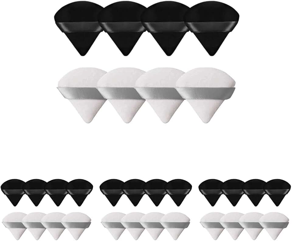 8 Triangle Powder Puffs for Face Makeup Blender