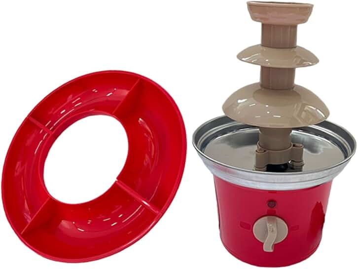 Three-Section Chocolate Fountain for Parties and Holidays