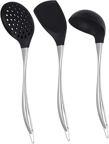 3-Piece Heat-Resistant Silicone Kitchen Utensil Set