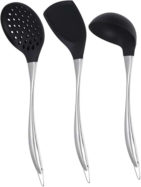 3-Piece Heat-Resistant Silicone Kitchen Utensil Set