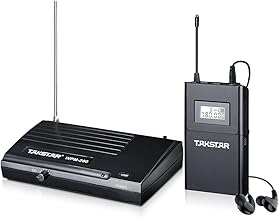 Wireless In-Ear Monitor System with 6 Channels and 164Ft Range