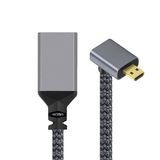 4K Micro HDMI to HDMI Extension Cable, 90 Degree Down Angled