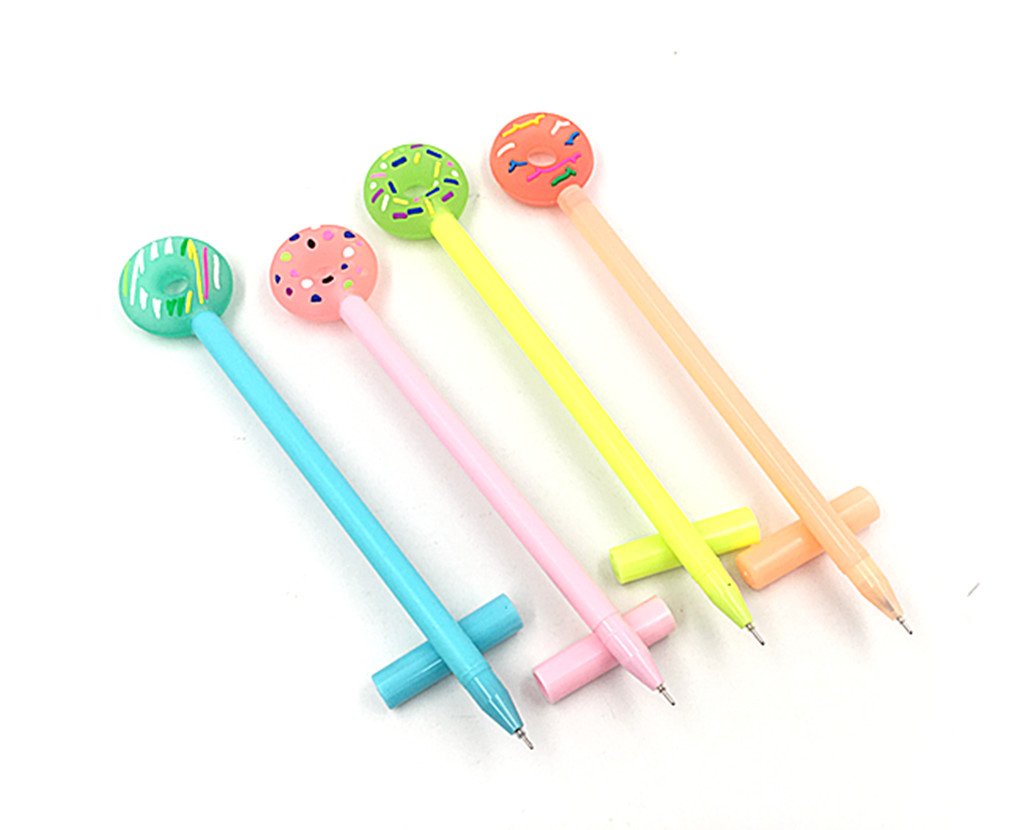 12-piece set of colorful donut-style gel pens