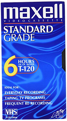 12 Pack All-Purpose Standard Grade 6 Hour VHS Videotape Cassette by MAXELL (Catalog Category: Presentations & Meeting Supplies / Audio Visual)