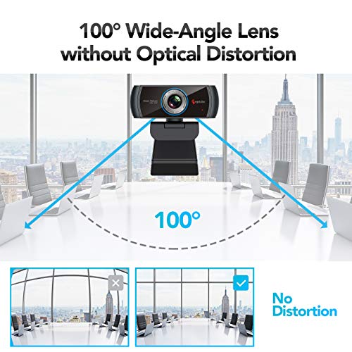 PC 1080P Webcam with Mic. USB Camera for Video Calling & Recording Video Conference/Online Teaching/Business Meeting Compatible with Computer Desktop Laptop MacBook for Windows Android iOS Linux