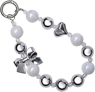 Beaded Phone Chain Wrist Strap for Women and Girls