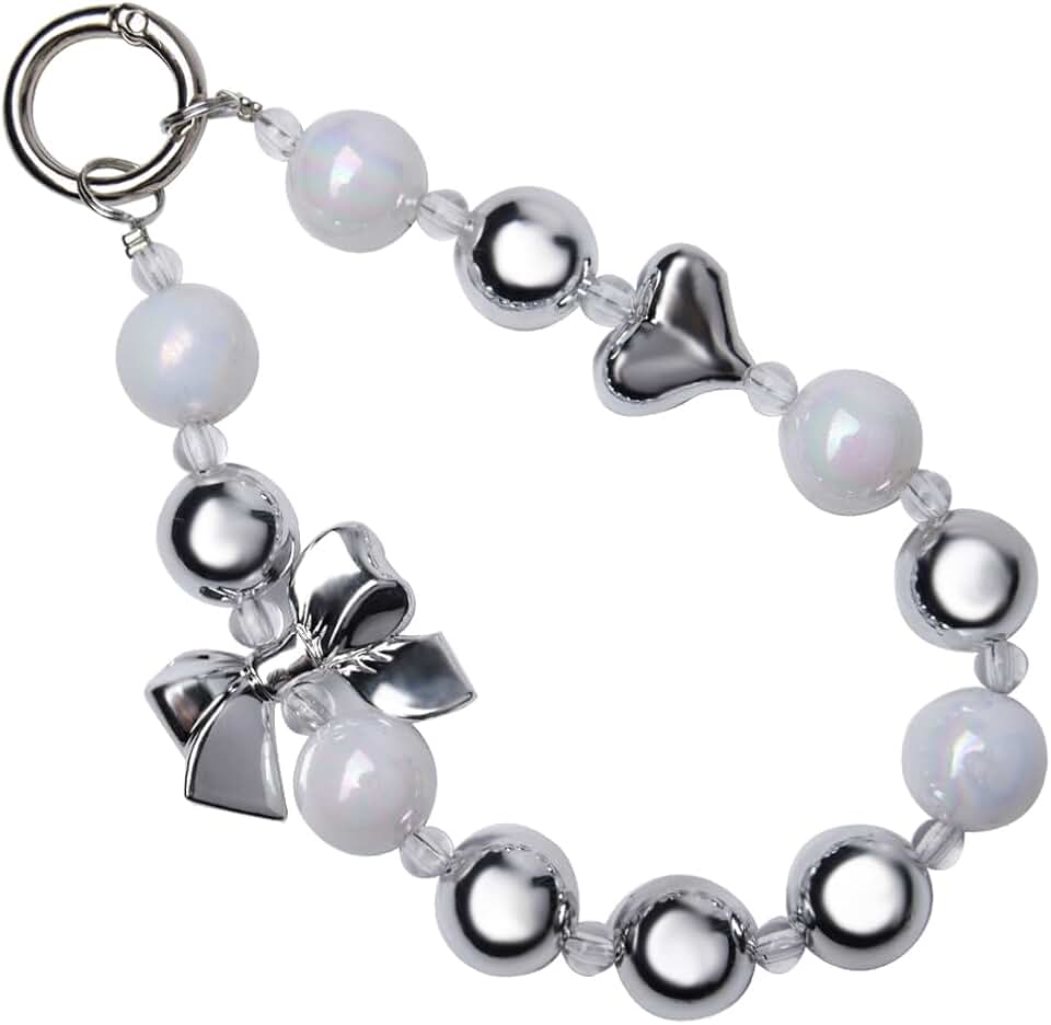 Beaded Phone Chain Wrist Strap for Women and Girls