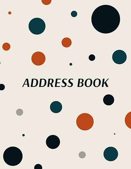 Large Print Dots Address Book