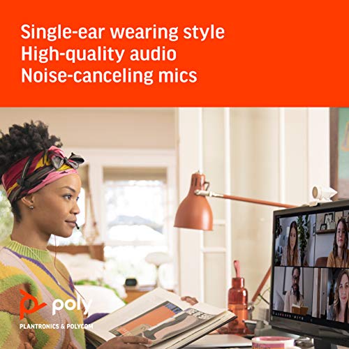 Studio P5 Webcam with Blackwire 3210 Headset Kit (Plantronics + Polycom) - 1080p HD Professional Video Conferencing Camera & Single-Ear Wired Headset USB-A -  for Zoom & Teams
