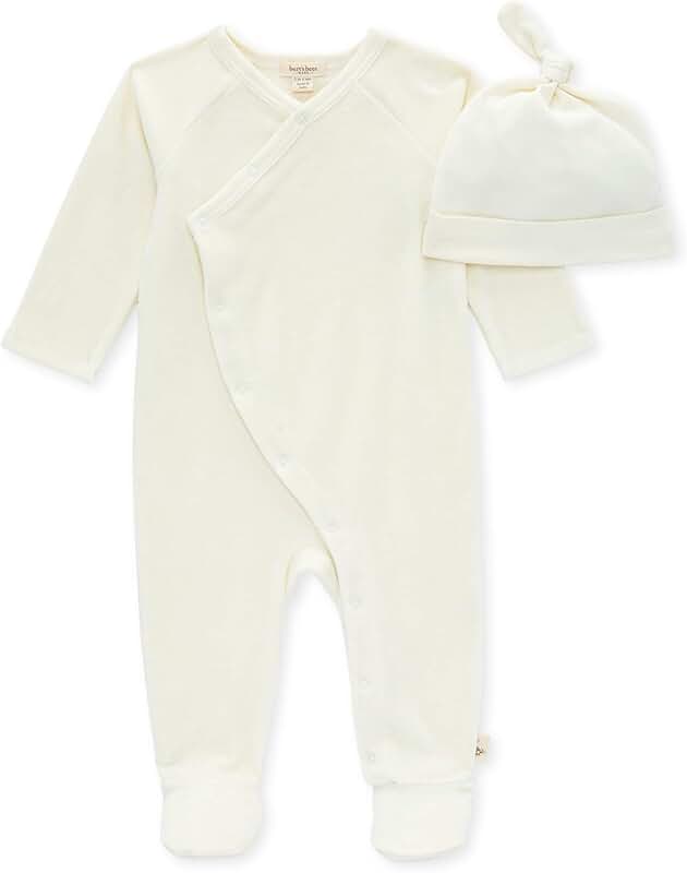 Organic cotton jumpsuit with hat