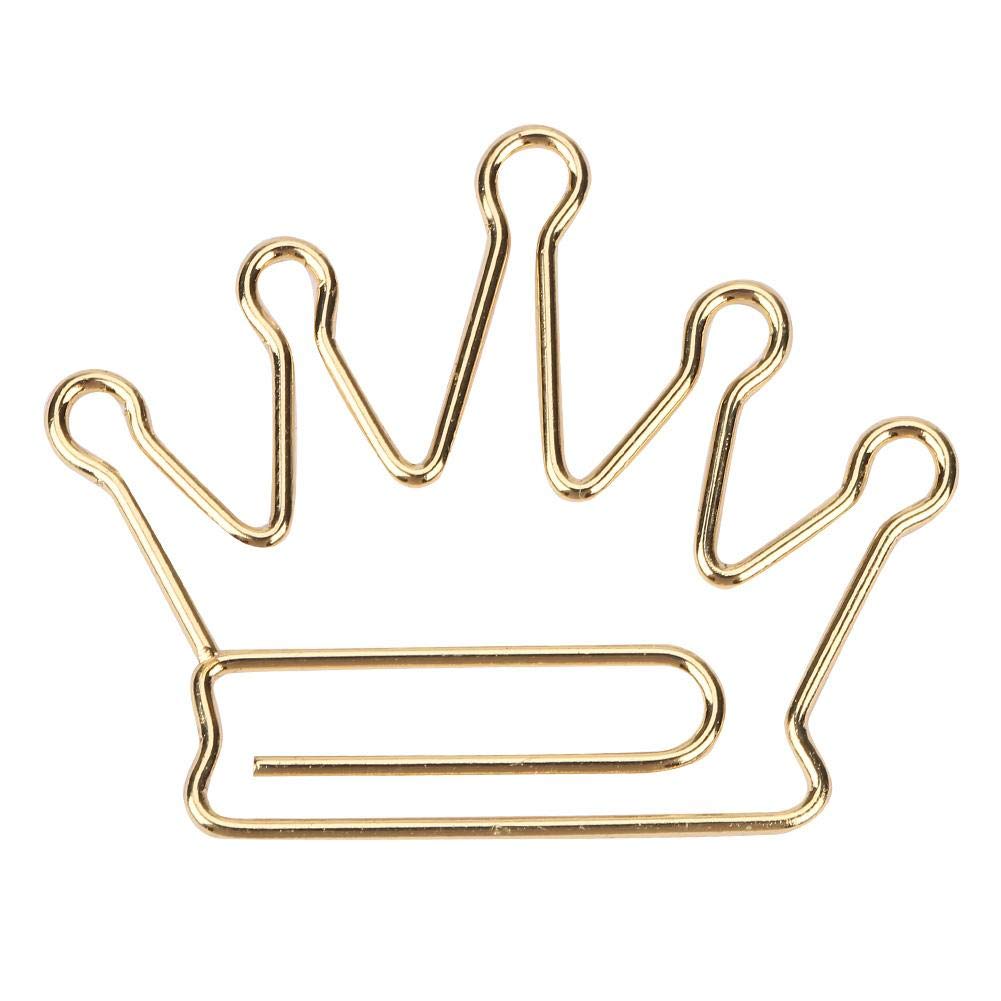 Gold Metal Paper Clips, 10 Pieces, Book Marking Clips