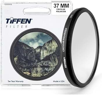 Slim 37mm Circular Polarizer Filter for Camera Lens