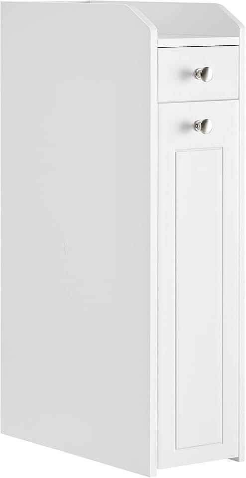 Slim Storage Cabinet with Slide-Out Drawers