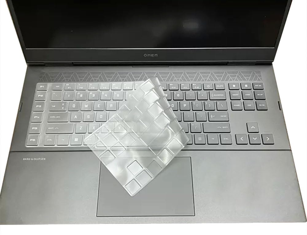 Clear keyboard cover for 17.3-inch gaming laptops