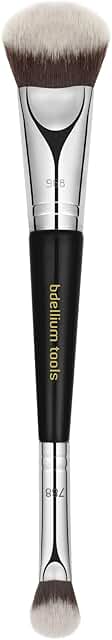 Professional Double-Ended Makeup Brush for Versatile Use