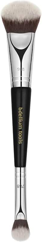 Professional Double-Ended Makeup Brush for Versatile Use