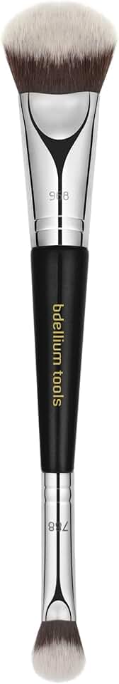 Professional Double-Ended Makeup Brush for Versatile Use